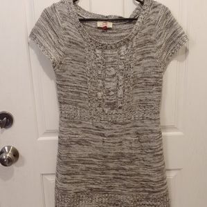 Lei long gray sweater dress size large